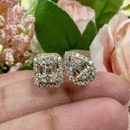 Elegant 14kt Yellow Gold Ring with Round and Baguette Natural Diamonds (etsy image id: 5663572608)