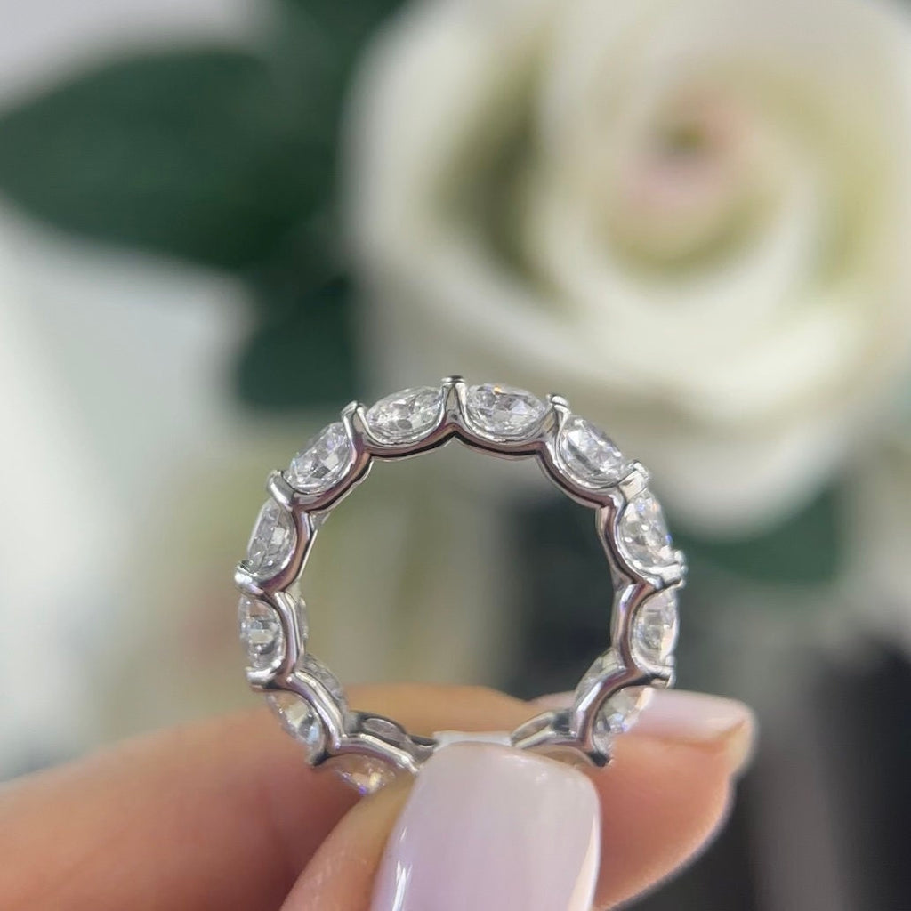 White Gold Full Circle Eternity Lab Grown Diamond Band Ring (etsy image id: 5840263252)