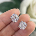 White Gold GIA Cert. Lab Grown Diamond Stud Earrings. (etsy image id: 5840276218)