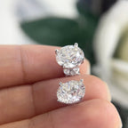 White Gold GIA Cert. Lab Grown Diamond Stud Earrings. (etsy image id: 5840276388)