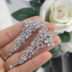 18K White Gold Multi-Cut Natural Diamond Earrings – 11.29CT | E86130-1 IJ.GJJ (etsy image id: 5888377989)