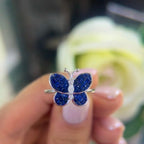 Sapphire and Diamond Butterfly Ring (etsy image id: 5951343076)