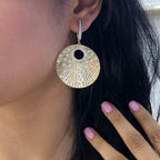 14Kt Yellow Gold Earrings with natural diamonds 3.43ct . F-G color, VS2-SI clarity. DIER175 ATJJ (etsy image id: 6081989780)