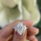 Platinum Ring GIA Certified Natural Diamond 3.51ct with 0.61ct diamonds as well. I color , SI2 Clarity. (etsy image id: 6734756029)