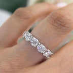 White Gold Full Circle Eternity Lab Grown Diamond Band Ring (etsy image id: 6776492713)