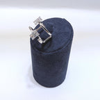 18k White Gold Two Row Diamond Ring (etsy image id: 6866545158)