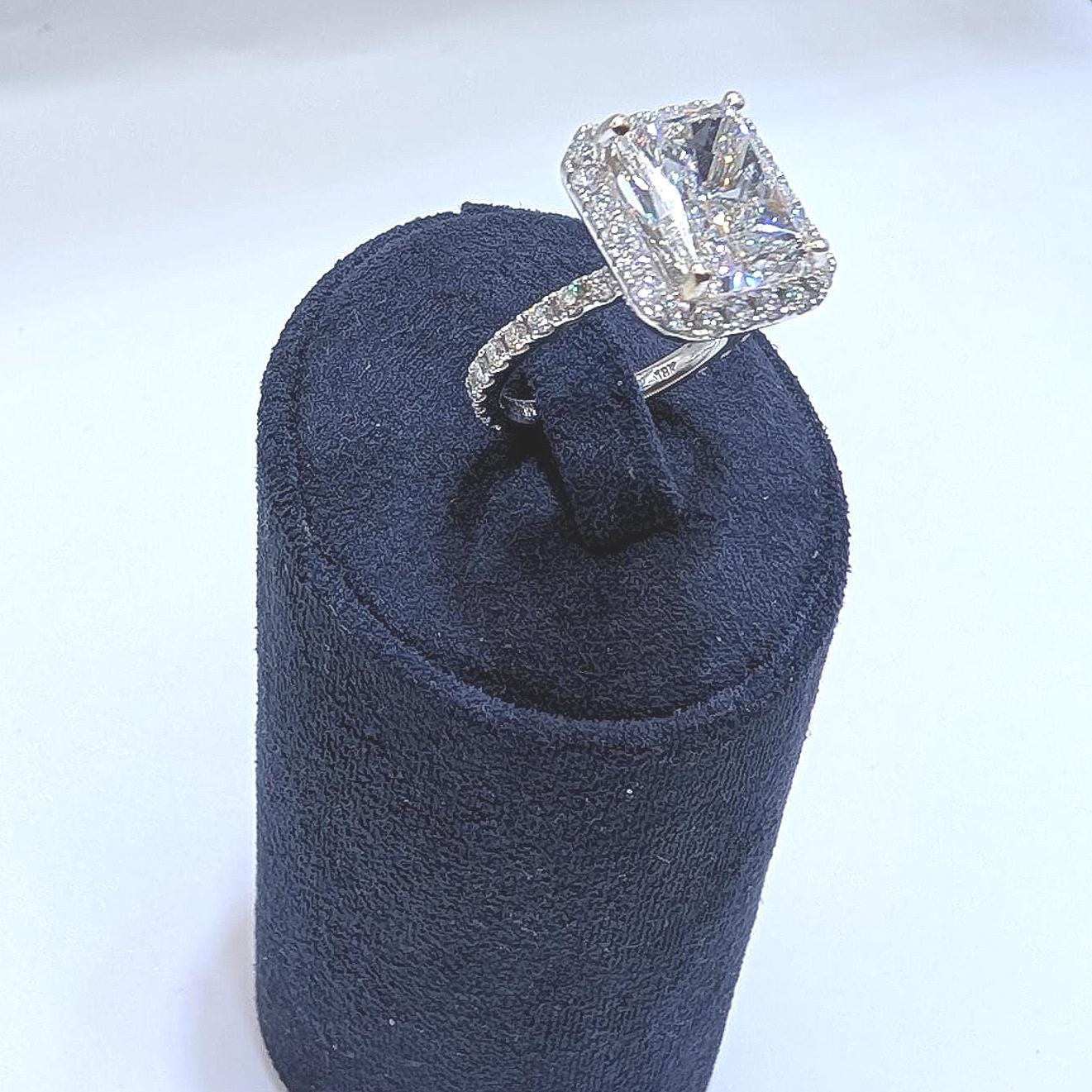 Stunning Radiant GIA Lab Diamond Engagement Ring (etsy image id: 6866642384)