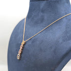 Sapphire and diamond drop pendant (etsy image id: 6866656698)