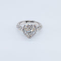 18KWG 1.51ct GIA Natural F-SI1 Heart Shaped Diamond with a Halo 1.65ct Diamonds Statement Ring (etsy image id: 6866703348)
