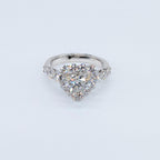 18KWG 1.51ct GIA Natural F-SI1 Heart Shaped Diamond with a Halo 1.65ct Diamonds Statement Ring (etsy image id: 6866703348)