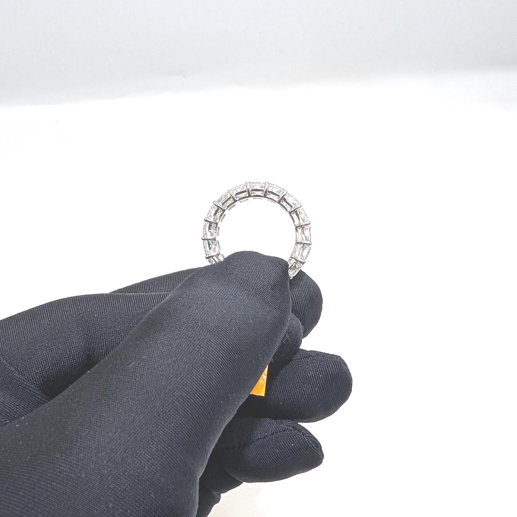 Full Circle Eternity Band with Lab Radiant Diamonds 8.93 ct (etsy image id: 6873470140)