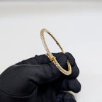 Yellow Gold Full Circle Diamond Bangle (etsy image id: 6873492108)