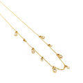 Yellow Gold Diamond By The Yard Diamond Charm Necklace (etsy image id: 6898296175)