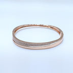 Rose Gold Diamond Fancy Stacking Bangle (etsy image id: 6912675295)