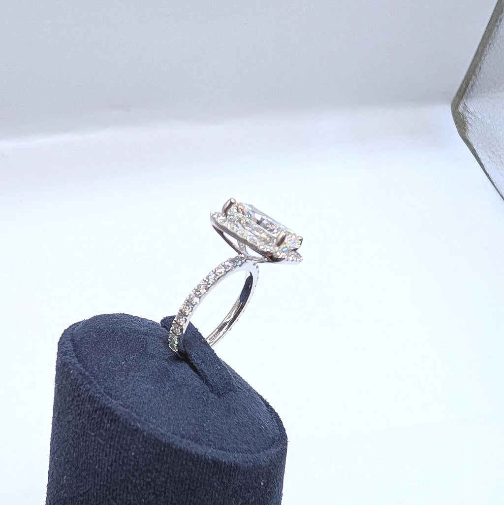 Stunning Radiant GIA Lab Diamond Engagement Ring (etsy image id: 6914631099)