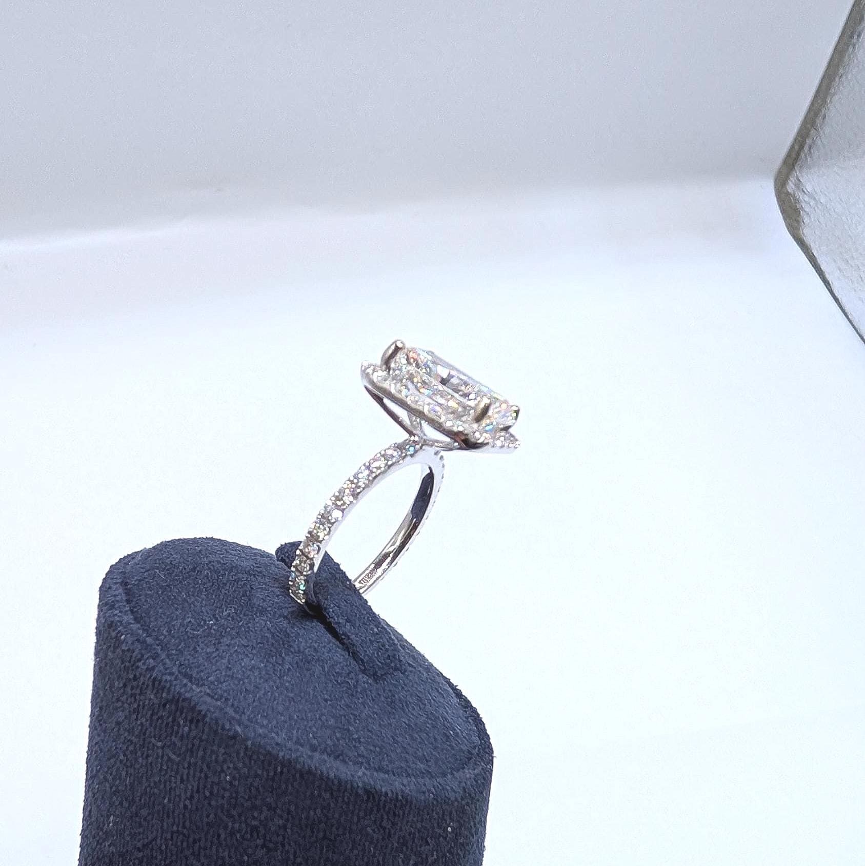 Stunning Radiant GIA Lab Diamond Engagement Ring (etsy image id: 6914631099)