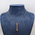 Sapphire and diamond drop pendant (etsy image id: 6914635231)