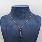 Sapphire and diamond drop pendant (etsy image id: 6914635231)
