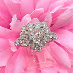 18KWG 1.51ct GIA Natural F-SI1 Heart Shaped Diamond with a Halo 1.65ct Diamonds Statement Ring (etsy image id: 6914697335)