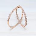 Rose Gold Large Inside-Out Diamond Hoop Earrings (etsy image id: 6920077438)