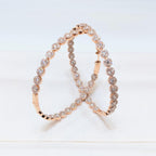 Rose Gold Large Inside-Out Diamond Hoop Earrings (etsy image id: 6920077438)