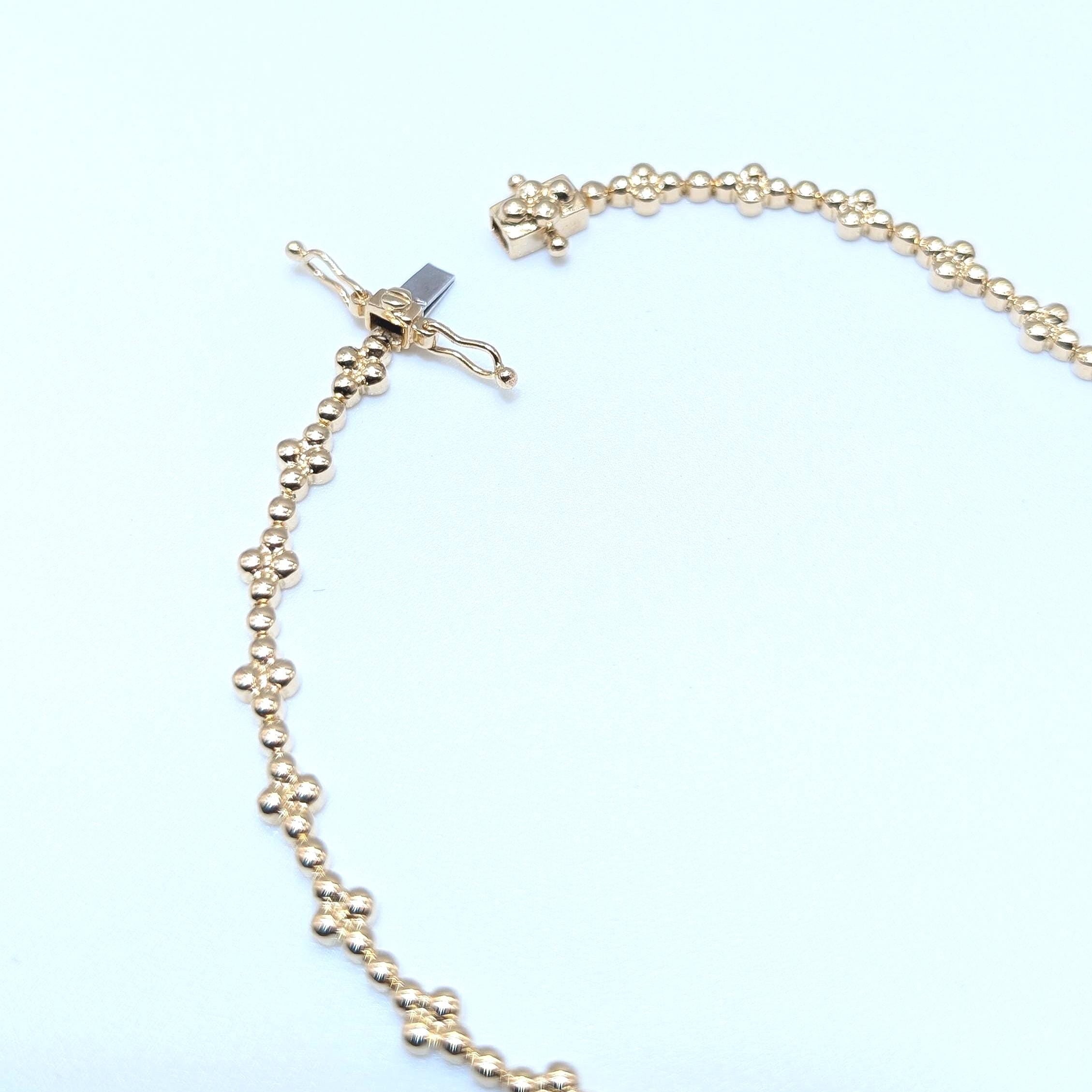 Yellow Gold Natural Diamond Necklace (etsy image id: 6920211758)