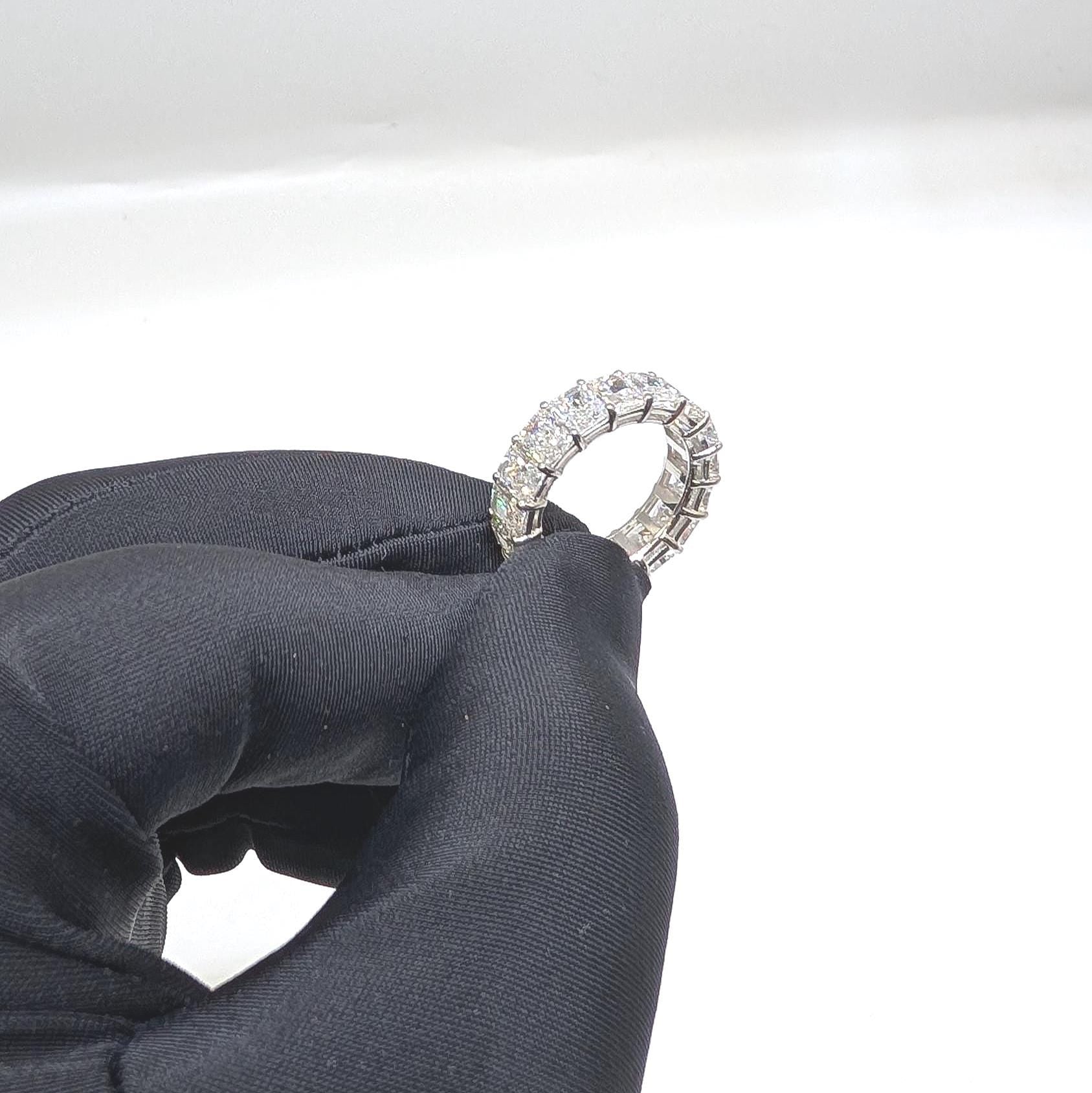 Full Circle Eternity Band with Lab Radiant Diamonds 8.93 ct (etsy image id: 6921449265)