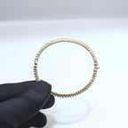 Yellow Gold Full Circle Diamond Bangle (etsy image id: 6921454365)