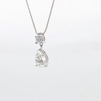 Luxurious Pear Shape Certified Lab Diamond Pendant on White Gold (etsy image id: 6929192794)