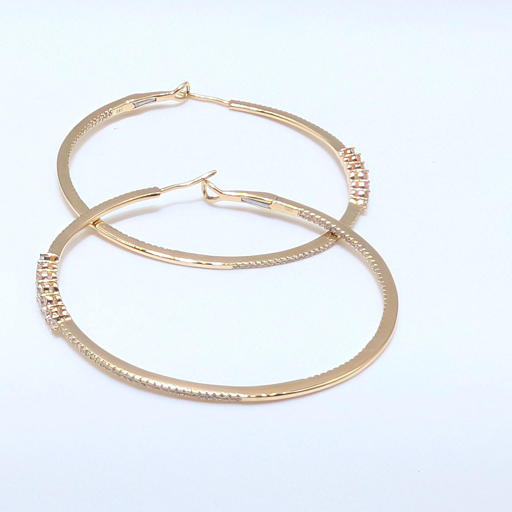 Yellow Gold This Medium Diamond Inside Out Hoop Earrings (etsy image id: 6929393736)