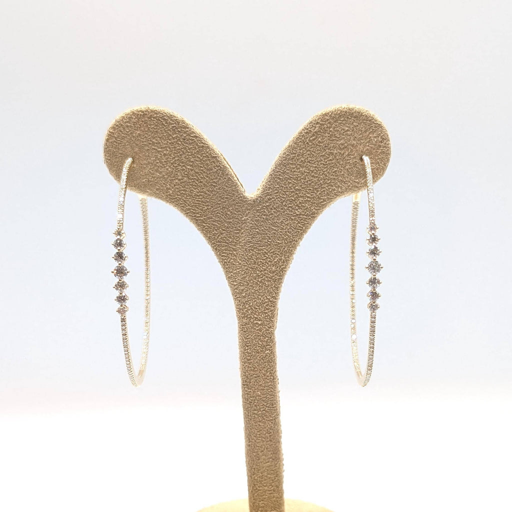 Yellow Gold This Medium Diamond Inside Out Hoop Earrings (etsy image id: 6929395516)