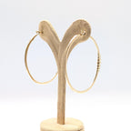 Yellow Gold This Medium Diamond Inside Out Hoop Earrings (etsy image id: 6929401092)