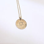 Yellow Gold Star of David "Am Yisrael Chai" Pendant. 14k Yellow Gold (etsy image id: 6934640802)