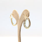 Luxurious Yellow Gold Earring with All Natural Diamonds and Emeralds (etsy image id: 6965517039)