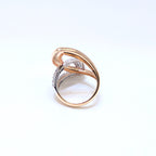 Rose Gold Pave Set Diamond Cocktail Fashion Ring (etsy image id: 6966757336)