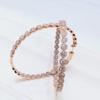 Rose Gold Large Inside-Out Diamond Hoop Earrings (etsy image id: 6968050287)