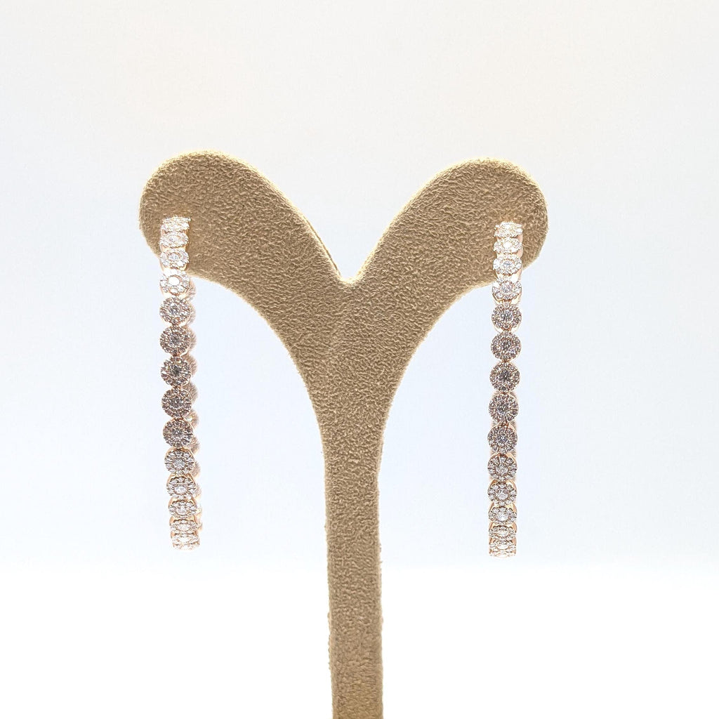 Rose Gold Large Inside-Out Diamond Hoop Earrings (etsy image id: 6968052553)