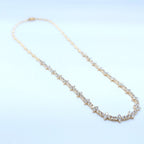 Yellow Gold Natural Diamond Necklace (etsy image id: 6968180197)