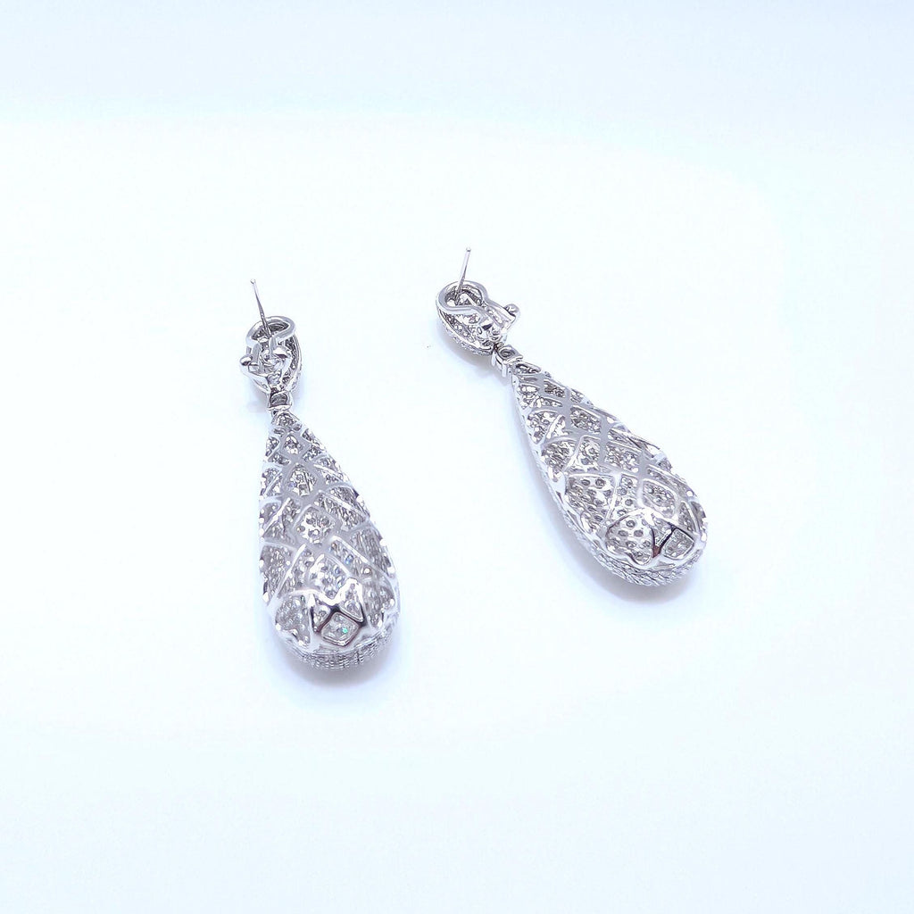 18K White Gold Diamond Drop Earrings – 6.02CT DIER0118 (etsy image id: 6996087039)