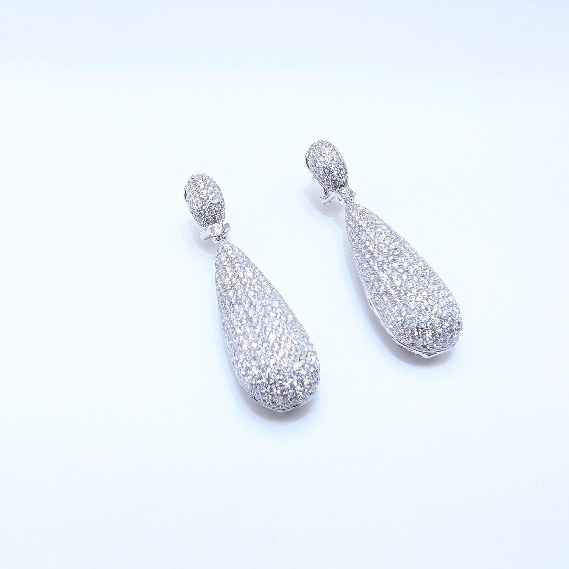 18K White Gold Diamond Drop Earrings – 6.02CT DIER0118 (etsy image id: 6996087463)