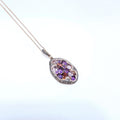 3.93ct Gemstone and Diamond Pendant in 14kt Rose Gold (etsy image id: 7002127105)