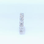 White Gold Full Circle Oval Cut Lab Grown Diamond Band Ring (etsy image id: 7002812335)