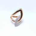 Rose Gold Pave Set Diamond Cocktail Fashion Ring (etsy image id: 7014719219)
