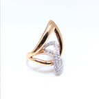Rose Gold Pave Set Diamond Cocktail Fashion Ring (etsy image id: 7014725679)
