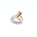 Rose Gold Pave Set Diamond Cocktail Fashion Ring (etsy image id: 7014729105)