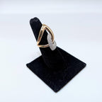 Rose Gold Pave Set Diamond Cocktail Fashion Ring (etsy image id: 7014731485)