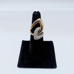 Rose Gold Pave Set Diamond Cocktail Fashion Ring (etsy image id: 7014733533)