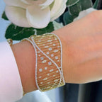 14K Yellow Gold Diamond Bangle – 3.52ct Round Diamonds DC-BNG TGJJ (etsy image id: 7247437121)