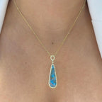 14K Yellow Gold Diamond & Opal Pendant – 0.22ct Diamonds, 6.53ct Opal DC-N13082-8 2TJ (etsy image id: 7247475641)