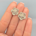 14k Yellow Gold 2.00ct Natural Diamond Earrings. DIERO132 IITJ (etsy image id: 7787347632)